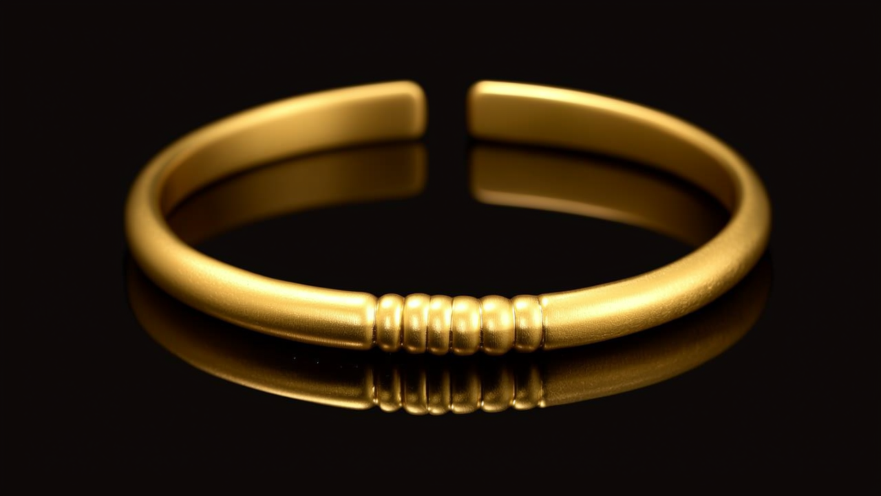 金手镯变形图片