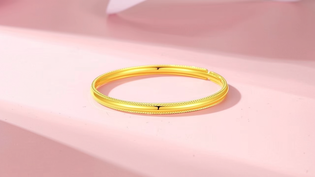 k金手镯图片女款大全