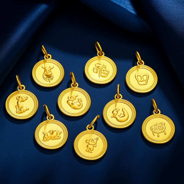 十二生肖黄金吊坠图片